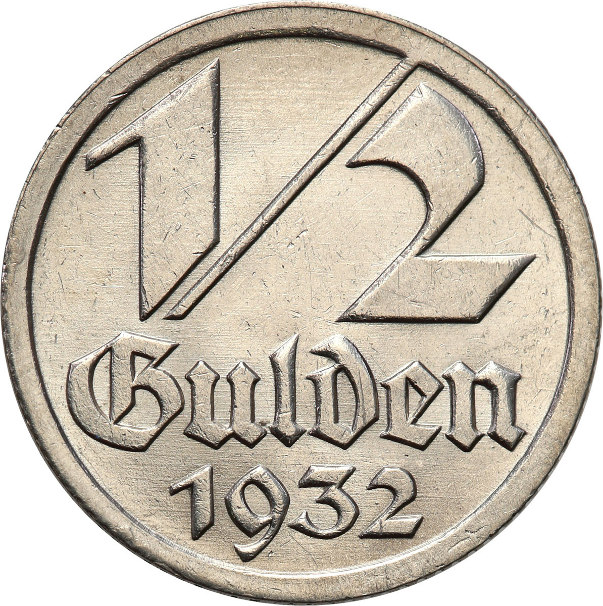 Wolne Miasto Gdańsk/Danzig. 1/2 Guldena 1932